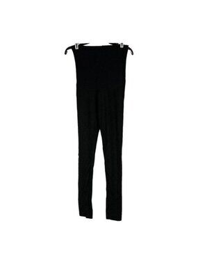 Bella Vida Maternity Black Stretch Skinny Pants Small Rhinestone Pocket Detail